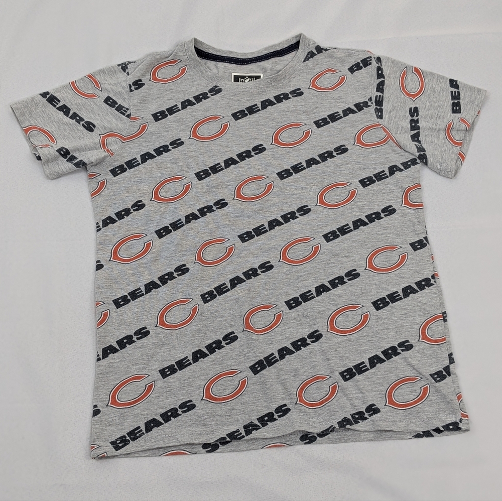 Chicago Bears  NFL Youth Large TShirt Gray Football NFL Apparel Logo